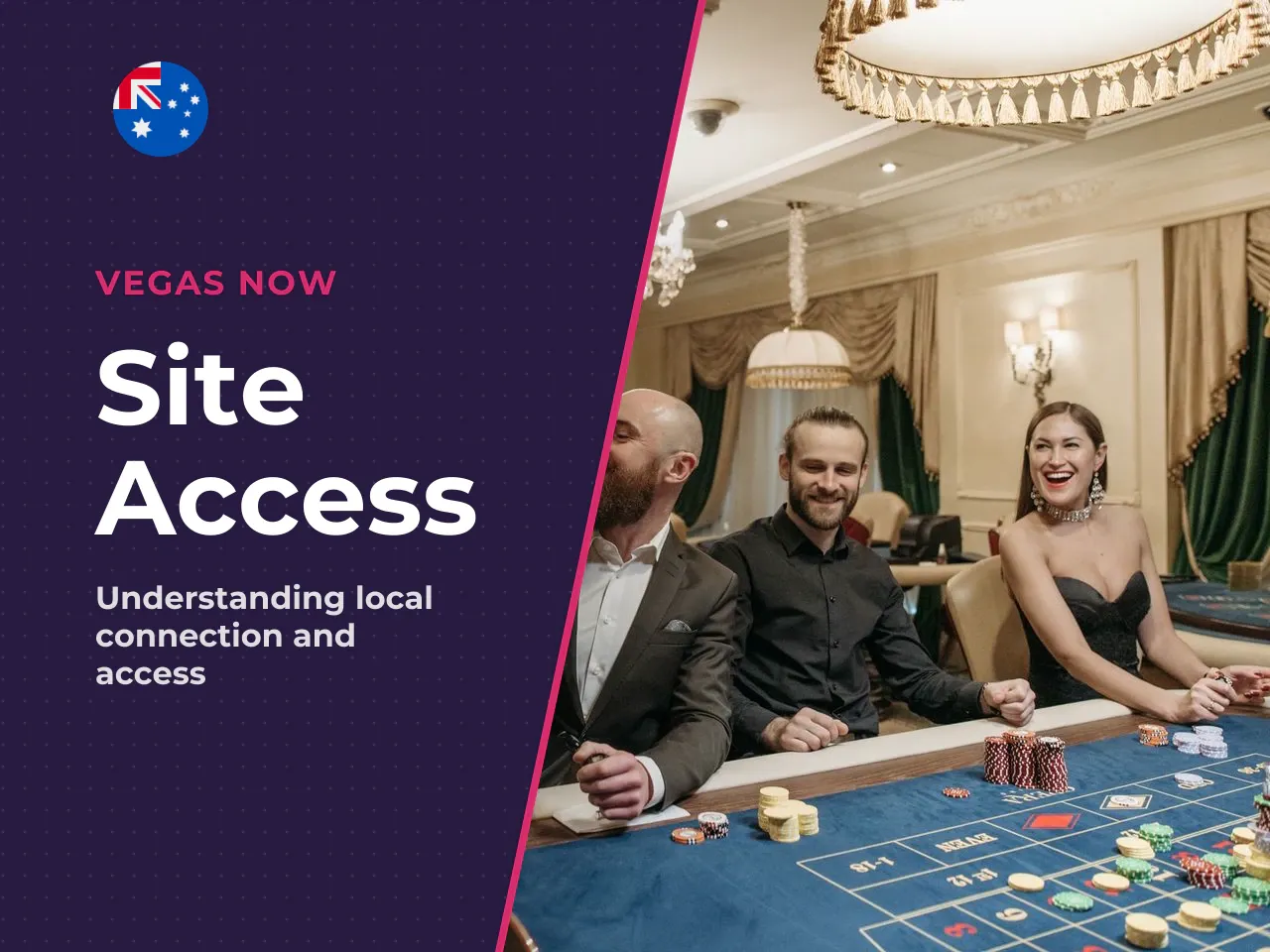 Accessing a site such as Vegas