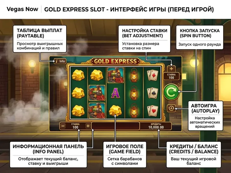 gold express slot интерфейс игры