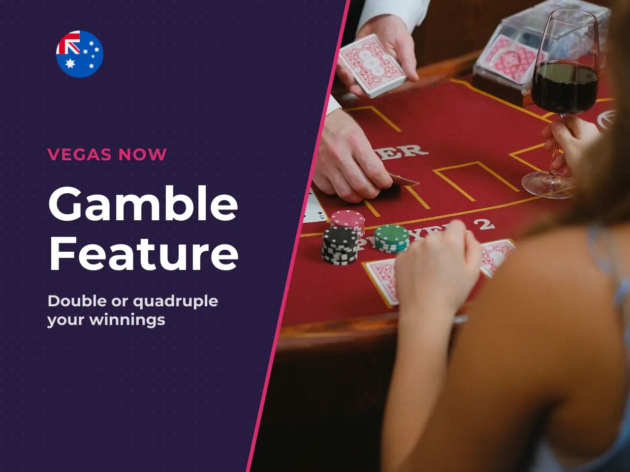 In the gamble feature , any